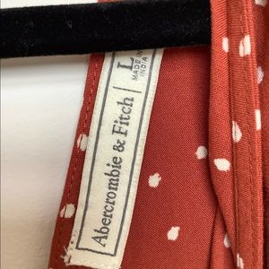 Abercrombie and Fitch red polka dot shirt